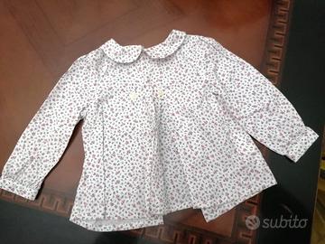 Camicia Fiori Neck & Neck 12-18 Mesi 68-76cm Coton