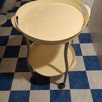 carrellino plastica rigida e struttura in ferro 