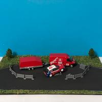 Diorama Assistenza Rally (Modellini non inclusi)