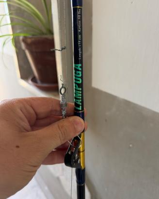 Canna da pesca  più mulinello