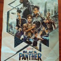 Locandina originale cinema Black Panther Marvel