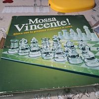 scacchiera in vetro nuova da collezione 