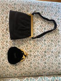 Set 2 borse vintage eleganti nere anni ‘50/‘60