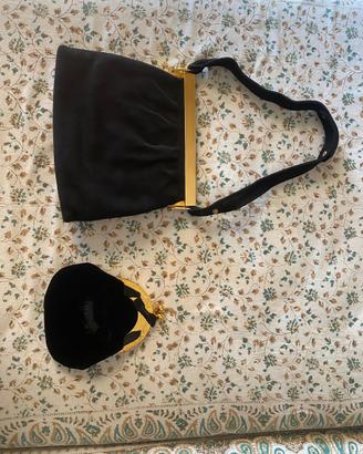 Set 2 borse vintage eleganti nere anni ‘50/‘60