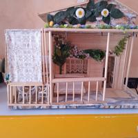 Casetta in legno fatta a mano