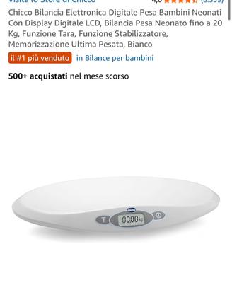 Bilancia elettronica neonati chicco