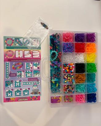 Kit creazione braccialetti Rainbow Loom