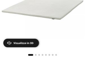 Topper letto 140x200 nuovo