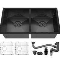 YITAHOME Lavello da Cucina, Lavello a Doppia Vasca