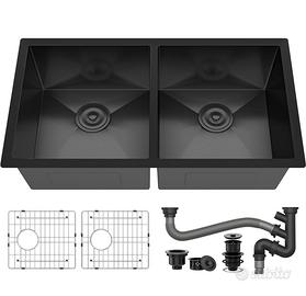 YITAHOME Lavello da Cucina, Lavello a Doppia Vasca