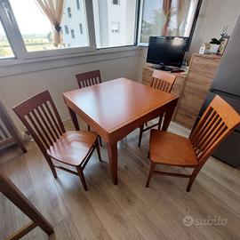 TAVOLO IN LEGNO ALLUNGABILE
