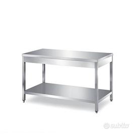 Tavolo USATO in acciaio inox con pianale 120x70x85
