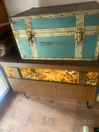 Lotto 4 Bauli e Valigie Vintage Antiche d'Epoca -