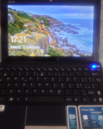Mini pc Asus Eee PC Seashell 1015PE funzionante