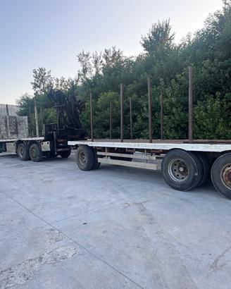 Volvo 460 con gru X tronchi e rimorchio