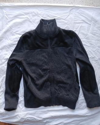 Kappa Cardigan Uomo Grigio Scuro Taglia S