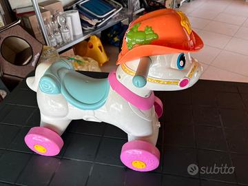 Chicco Cavallino Bianco Rosa Arancione Turchese