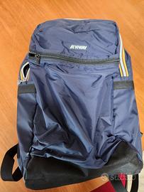zaino Unisex K-way Blue e nero seminuovo