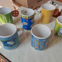 Set 6 tazze MUG in ceramica