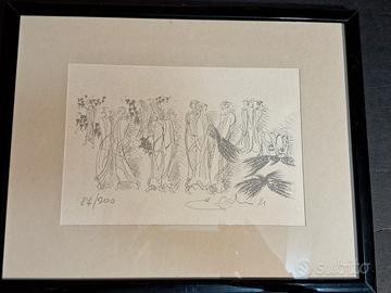 Stampa in bianco e nero numerata 87/200 del 1981