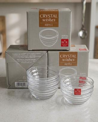 Set 3 Ciotoline in Cristallo RCR "Crystal Wishes 