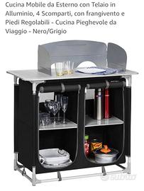 Mobiletto cucina per campeggio