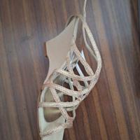 sandali oro intrecciati 