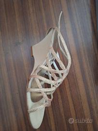 sandali oro intrecciati 