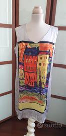 abito estivo smanicato donna 