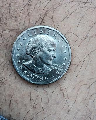 moneta da un dollaro coniata in argento del 1979