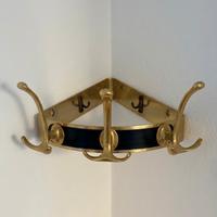 Appendiabiti angolare anni 60 in ottone