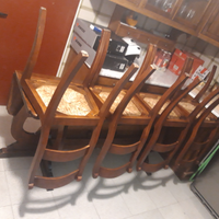 Tavolo sedie arte povera