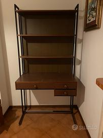 Scrittoio Libreria Vintage anni70 Stile Industrial