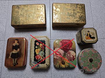 Scatole di latta vintage