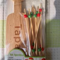 Set aperitivo tagliere + 15 stecchini