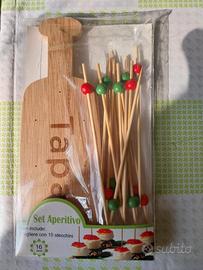 Set aperitivo tagliere + 15 stecchini