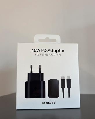 NUOVI Samsung Alimentatore 45W+Cavo 5A TypeC 1M