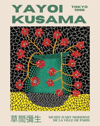 poster Yayoi Kusama formato A3 stampa Wallart 