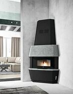 Caminetto inserto a pellet eva calor giotto 12 kw