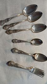Servizio posate vintage argento