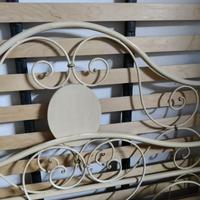 Letto in ferro battuto e rete, anche baldacchino