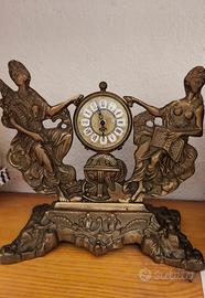 orologio da tavolo in ottone 
