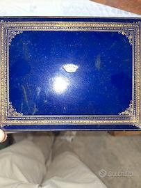 scatola originale cartier paris in color blu