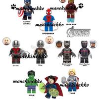 10 AVENGERS Minifigures hulk IronMan simil LEGO