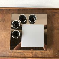 Plafoniera a specchio Anni 70 Lampadario design