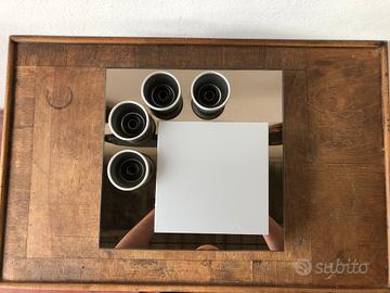 Plafoniera a specchio Anni 70 Lampadario design