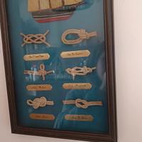quadro con nodi nautici vintage 