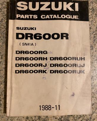 Parts Catalogue Catalogo Ricambi Suzuki DR 600 R