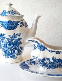 Teiera vintage inglese con salsiera vintage ingles