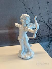 Angelo Cupido in resina bianco h35